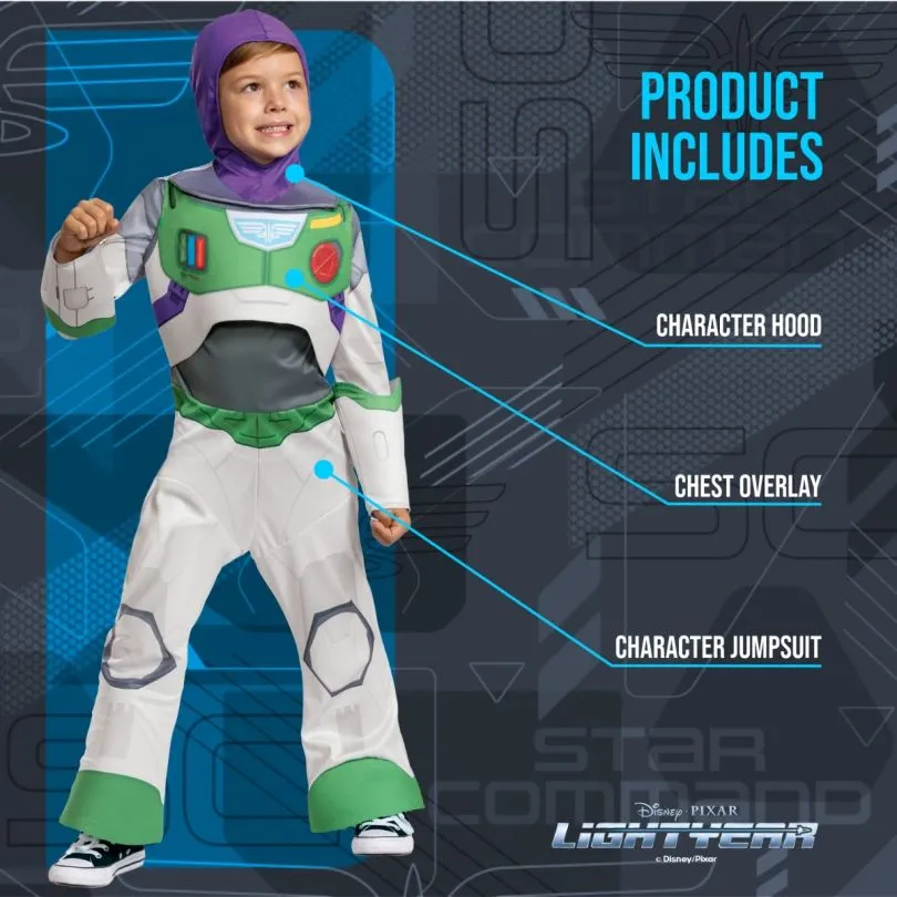 Disney Buzz Lightyear Space Ranger Klassisches Kostüm Für Kinder 5 Disney Buzz Lightyear Space Ranger Klassisches Kostüm Für Kinder – Bild 3