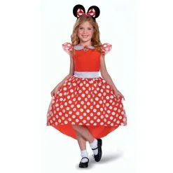 Offizielles Disney Minnie Mouse Rotes Kostüm Für Kinder