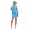 Blaues Flugbegleiter Kostüm Für Frauen