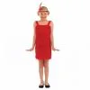 20er Rotes Flapper Kleid Kostüm Für Kinder