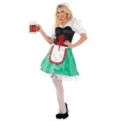 Grünes Dirndl Kleid Kostüm Für Frauen -Kostüme für Männer Verkäufe 5055305455555.main