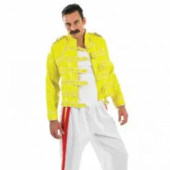 Gelbes 80er Jahre Rock Legenden Kostüm Für Männer -Kostüme für Männer Verkäufe 5 0 5055305403983.pt01