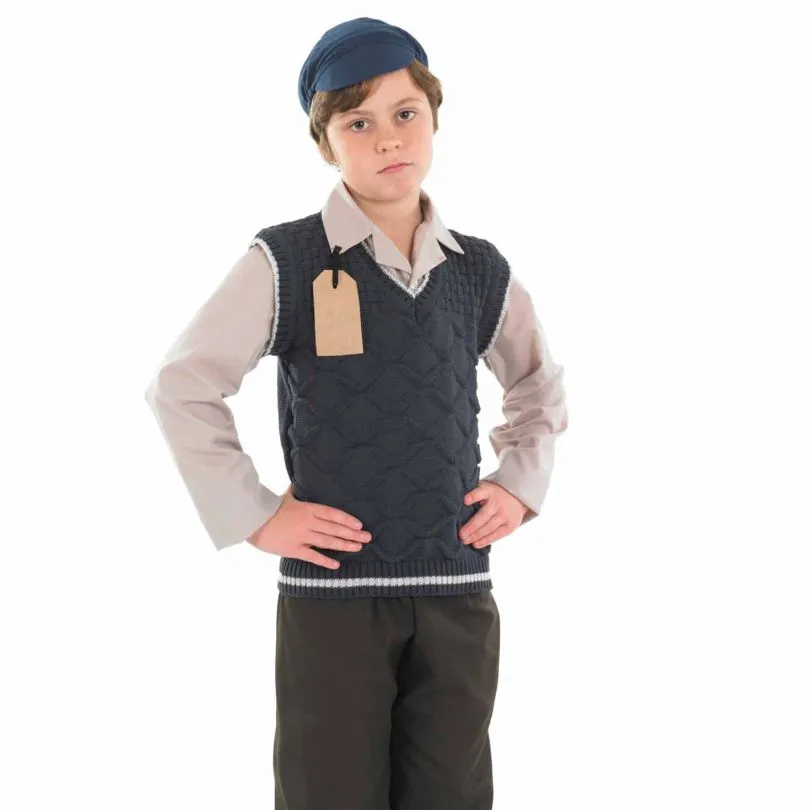 Kriegsevakuierte Schuljungen Kostüm Für Kinder 5 Kriegsevakuierte Schuljungen Kostüm Für Kinder – Bild 3