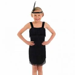 20er Schwarzes Flapper Kleid Kostüm Für Kinder -Kostüme für Männer Verkäufe 5 0 5055305444894.pt01