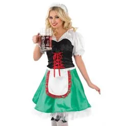 Grünes Dirndl Kleid Kostüm Für Frauen -Kostüme für Männer Verkäufe 5 0 5055305455555.pt01