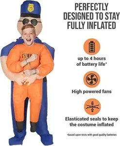 Aufblasbares Polizei Pick Me Up Kostüm Für Kinder -Kostüme für Männer Verkäufe 61kdsoxe7 l. ac sx425