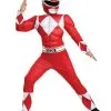 Rotes Power Rangers Klassisches Overall Für Kinder -Kostüme für Männer Verkäufe 67405