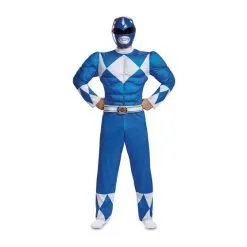 Blaues Power Rangers Kostüm Mit Muskeln Für Männer -Kostüme für Männer Verkäufe 79731 alt