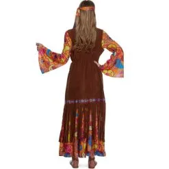Langes 70er Hippie Kleid Kostüm Für Frauen -Kostüme für Männer Verkäufe 7pzu02 g