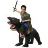 Böser 3-köpfiger Hund Ride On Aufblasbares Kostüm Für Kinder