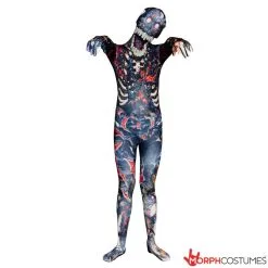 Klapp-Kiefer Verbrannter Zombie Morphsuit Für Kinder -Kostüme für Männer Verkäufe 8 8 887513021919.pt01
