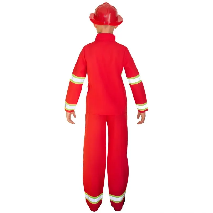 Rotes Feuerwehrmann/-frau Kostüm Für Kinder 7 Rotes Feuerwehrmann/-frau Kostüm Für Kinder – Bild 5