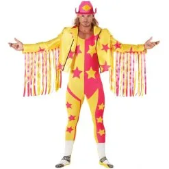 Macho Man Randy Savage WWE Ringkämpfer Kostüm Für Männer - Gelb -Kostüme für Männer Verkäufe 8 8 887513059448.pt03