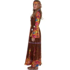 Langes 70er Hippie Kleid Kostüm Für Frauen -Kostüme für Männer Verkäufe dolmrllw