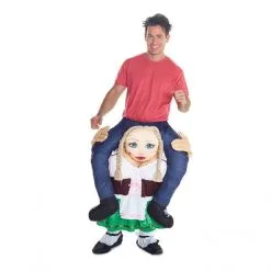Deutsche Bierdame Huckepack Kostüm -Kostüme für Männer Verkäufe german beer wench piggyback costume 1