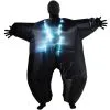Schwarzes Leuchtendes Aufblasbares Megamorph -Kostüme für Männer Verkäufe inflatable black megamorph suit