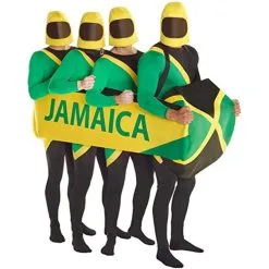 Jamaikanisches Bobteam Morphsuit -Kostüme für Männer Verkäufe jamaican bobsled morphsuit 5
