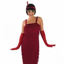 Rotes Flapper Kleid Kostüm Für Frauen -Kostüme für Männer Verkäufe m1 2 3 2399 1