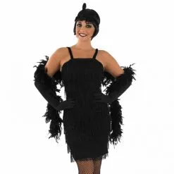 Schwarzes Flapper Kleid Kostüm Für Frauen -Kostüme für Männer Verkäufe m1 2 4 2400 1