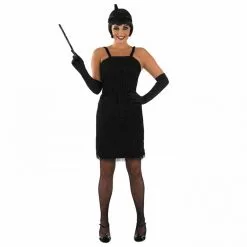 Schwarzes Flapper Kleid Kostüm Für Frauen -Kostüme für Männer Verkäufe m1 2 4 2400