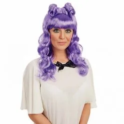 Lila Cosplay Perücke