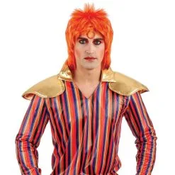 Rothaarige Rockstar Perücke