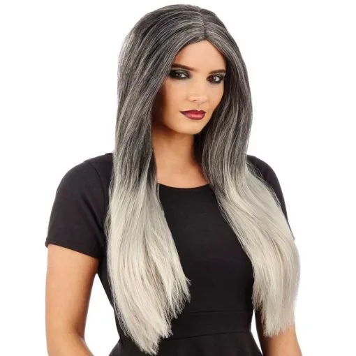 Graue Ombré Perücke 2 Graue Ombré Perücke -Kostüme für Männer Verkäufe m1 4 4 4433