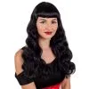 Lange Schwarze Rockabilly Perücke -Kostüme für Männer Verkäufe m1 4 5 4534 1