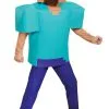 Deluxe Minecraft Steve Kostüm Für Kinder -Kostüme für Männer Verkäufe m1 d i disk65651