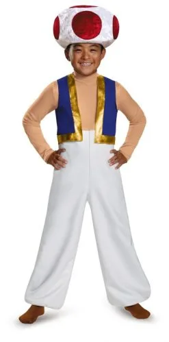 Super Mario Deluxe Toad Kostüm Für Kinder