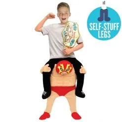 Ringkämpfer Huckepack Kostüm Für Kinder -Kostüme für Männer Verkäufe m1 k i kids wrestler piggyback with flash 1
