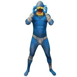 Klapp-Kiefer Ork Morphsuit - Blau -Kostüme für Männer Verkäufe m1 m l mlorb