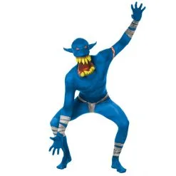 Klapp-Kiefer Ork Morphsuit - Blau -Kostüme für Männer Verkäufe m1 m l mlorb 4