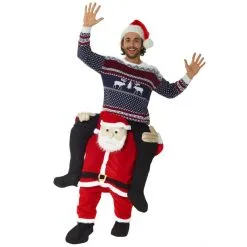 Weihnachtsmann Huckepack Kostüm -Kostüme für Männer Verkäufe m1 s a santa piggyback with flash 6