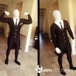 Slender Man Morphsuit -Kostüme für Männer Verkäufe m1 s l slender man morphsuit lifestyle 2 us