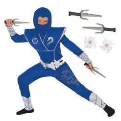 Ninja Kostüm Kinder -Kostüme für Männer Verkäufe mckbsdn blue silver kids ninja feature