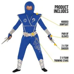 Ninja Kostüm Kinder -Kostüme für Männer Verkäufe mckbsdn blue silver kids ninja feature 2