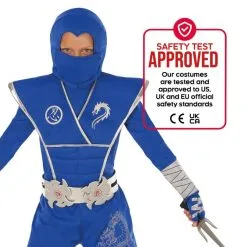 Ninja Kostüm Kinder -Kostüme für Männer Verkäufe mckbsdn blue silver kids ninja feature 3