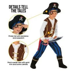 Piratenkostüm Kinder -Kostüme für Männer Verkäufe mckbsp pirate blue kids feature3