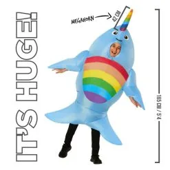 Riesiger Narwal Aufblasbares Kostüm Für Kinder -Kostüme für Männer Verkäufe mckgina narhwaal inflatable kids 05