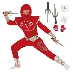 Ninja Kostüm Kinder -Kostüme für Männer Verkäufe mckrsdn red silver ninja feature
