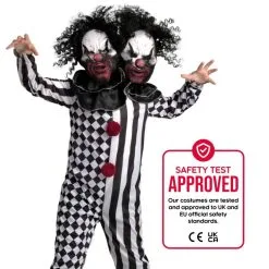 Zweiköpfiger Clown Kostüm Für Kinder -Kostüme für Männer Verkäufe mcktcl two headed clown kids feature 3