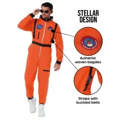 NASA Kostüm Männer -Kostüme für Männer Verkäufe mcmoa astronaut orange5