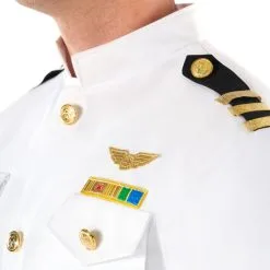 Weißer Offiziersanzug Für Männer -Kostüme für Männer Verkäufe mcmwo naval officer closeup