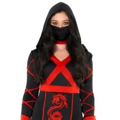 Drache Ninja Playsuit Kostüm Für Frauen -Kostüme für Männer Verkäufe mcwdn dragon ninja women feature secondary