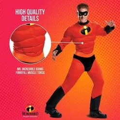 Offizielles Disney Unglaublichen Mr Incredible Muskel Superheld Kostüm Für Männer -Kostüme für Männer Verkäufe mens mr incredible costume 3