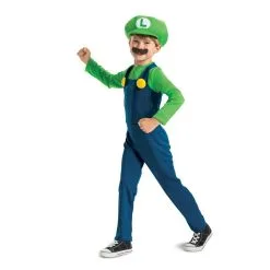 Super Mario Bros Luigi Kostüm Für Kinder