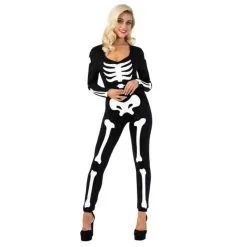 Leuchtendes Skelett Body Kostüm Für Frauen -Kostüme für Männer Verkäufe womens glow skeleton bodysuit. 2jpg