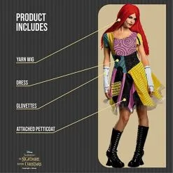 Disney Sally Skellington Der Alptraum Vor Weihnachten Standard Kostüm Für Frauen -Kostüme für Männer Verkäufe womens sally skellington costume 2